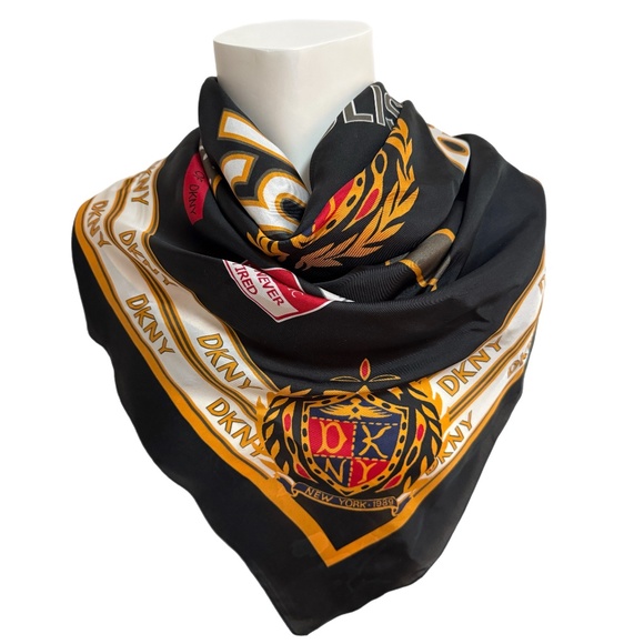 Bold DKNY New York Silk Scarf - Picture 1 of 11